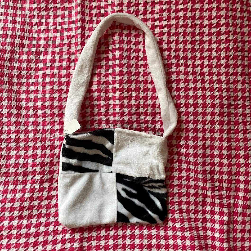 Patchwork zebra bag